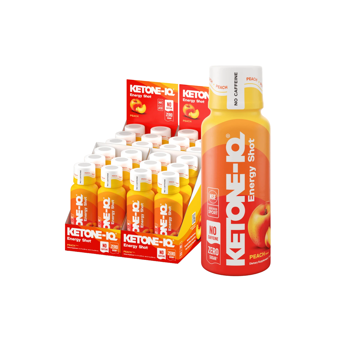 Energy Shot - Zero Sugar NO caffeine (Peach) 2 oz.