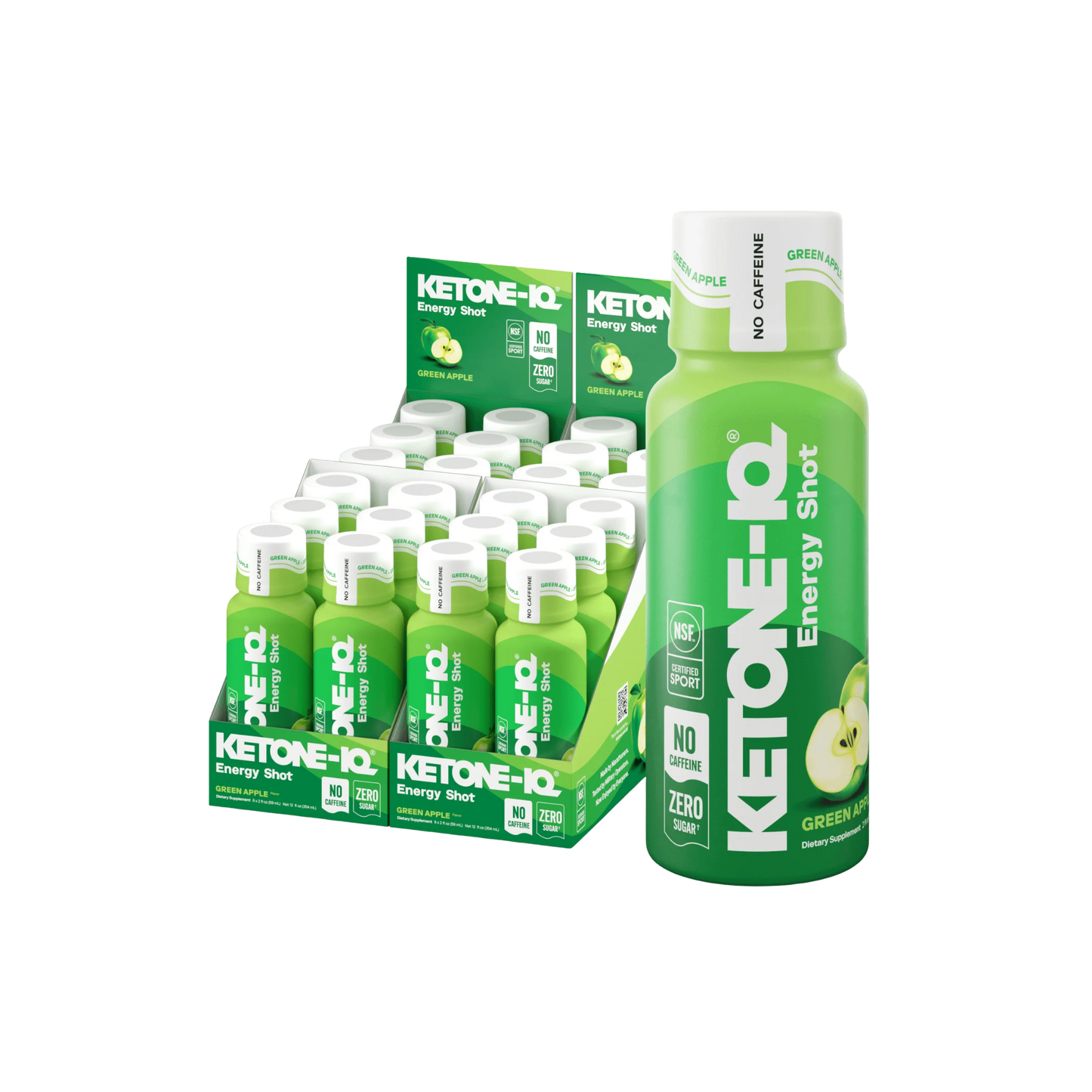 Energy Shot - Zero Sugar NO Caffeine (Green Apple) 2 oz.